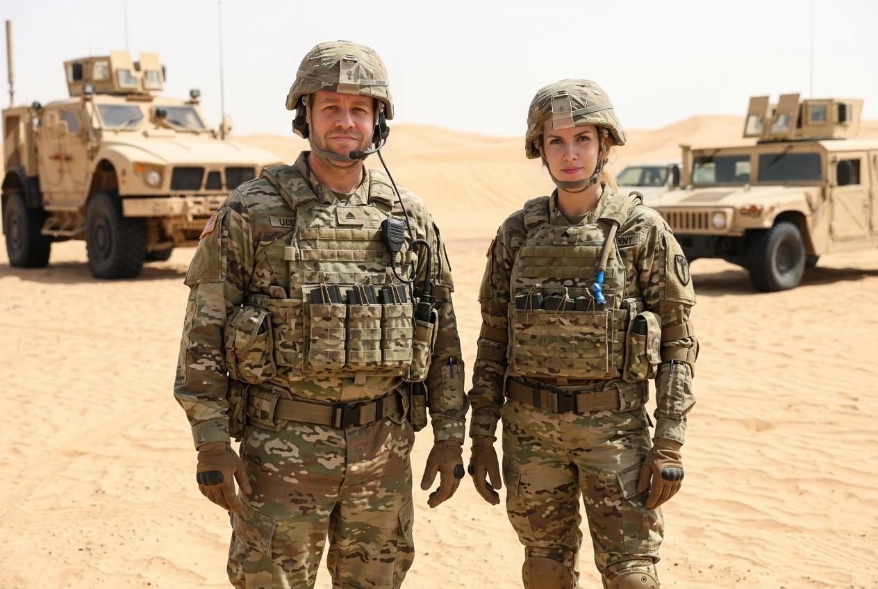 Soldier in the dessert